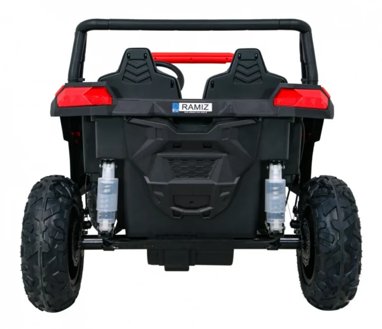 Snažan Trkaći Atv Buggy Za 2 Djece Crveni + Motor Bez četkica + Gume Na Napuhavanje + Audio, Crvena Buggy Na Akumulator 6