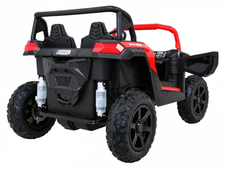 Snažan Trkaći Atv Buggy Za 2 Djece Crveni + Motor Bez četkica + Gume Na Napuhavanje + Audio, Crvena Buggy Na Akumulator 7