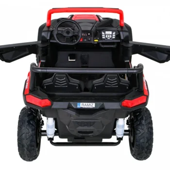 Snažan Trkaći Atv Buggy Za 2 Djece Crveni + Motor Bez četkica + Gume Na Napuhavanje + Audio, Crvena Buggy Na Akumulator 8