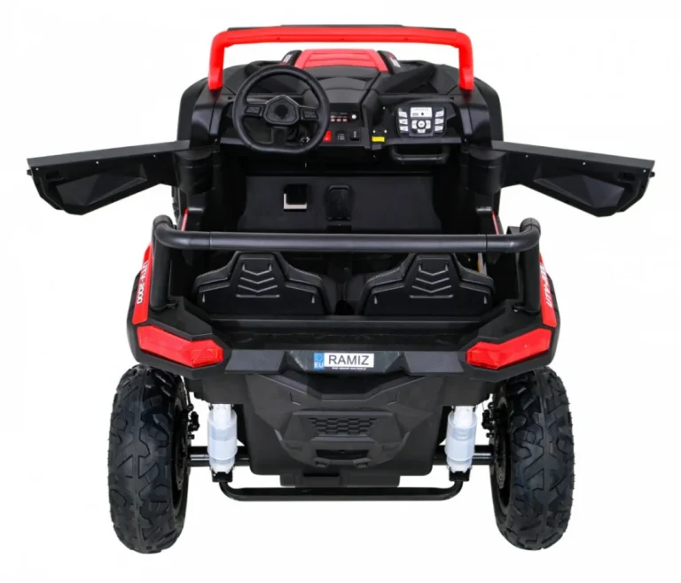 Snažan Trkaći Atv Buggy Za 2 Djece Crveni + Motor Bez četkica + Gume Na Napuhavanje + Audio, Crvena Buggy Na Akumulator 8