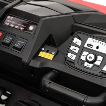 Snažan Trkaći Atv Buggy Za 2 Djece Crveni + Motor Bez četkica + Gume Na Napuhavanje + Audio, Crvena Buggy Na Akumulator 9
