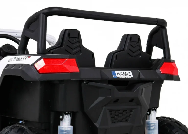 Snažan Trkaći Atv Buggy Za 2 Djece Bijeli + Motor Bez četkica + Kotači Na Napuhavanje, Bijela Buggy Na Akumulator 15