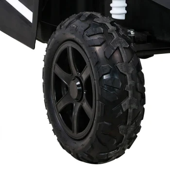 Snažan Trkaći Atv Buggy Za 2 Djece Bijeli + Motor Bez četkica + Kotači Na Napuhavanje, Bijela Buggy Na Akumulator 18