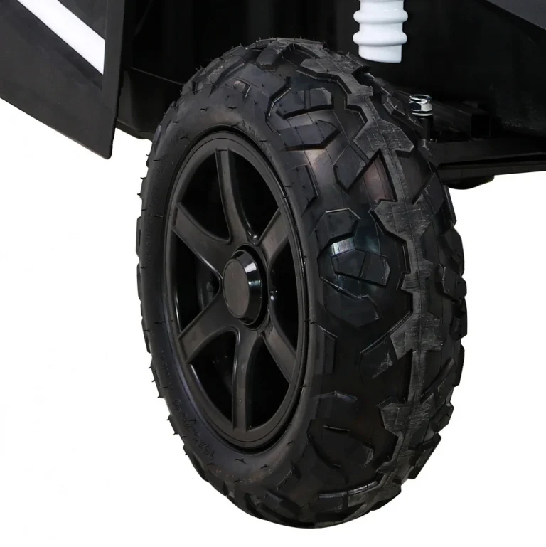 Snažan Trkaći Atv Buggy Za 2 Djece Bijeli + Motor Bez četkica + Kotači Na Napuhavanje, Bijela Buggy Na Akumulator 18