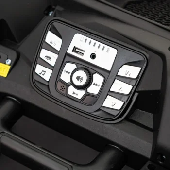 Snažan Trkaći Atv Buggy Za 2 Djece Bijeli + Motor Bez četkica + Kotači Na Napuhavanje, Bijela Buggy Na Akumulator 9
