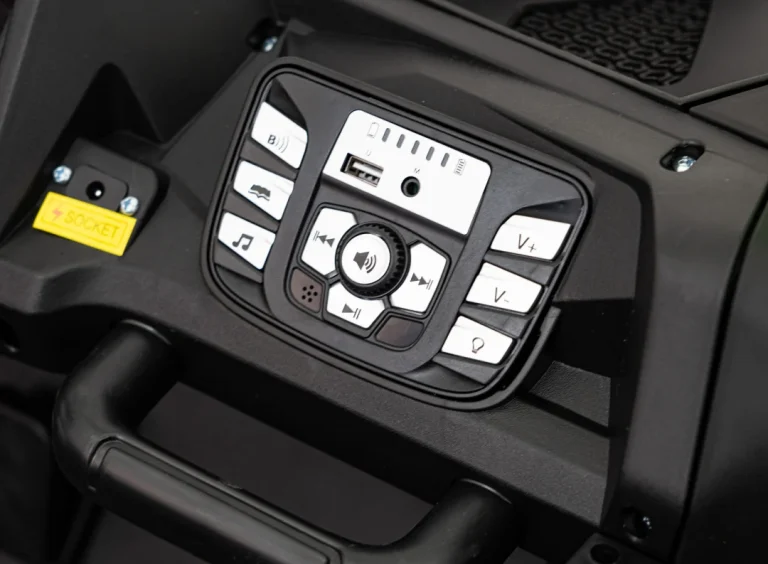 Snažan Trkaći Atv Buggy Za 2 Djece Bijeli + Motor Bez četkica + Kotači Na Napuhavanje, Bijela Buggy Na Akumulator 9