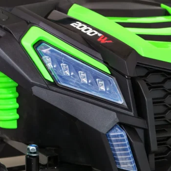 Snažan Trkaći Atv Buggy Za 2 Djece Zeleni + Motor Bez četkica + Gume Na Napuhavanje + Audio, Zelena Buggy Na Akumulator 15