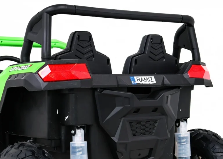 Snažan Trkaći Atv Buggy Za 2 Djece Zeleni + Motor Bez četkica + Gume Na Napuhavanje + Audio, Zelena Buggy Na Akumulator 16