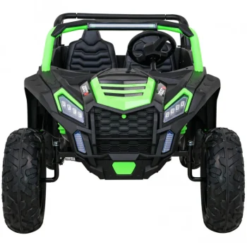 Snažan Trkaći Atv Buggy Za 2 Djece Zeleni + Motor Bez četkica + Gume Na Napuhavanje + Audio, Zelena Buggy Na Akumulator 3
