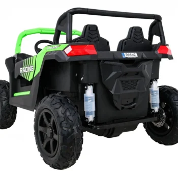 Snažan Trkaći Atv Buggy Za 2 Djece Zeleni + Motor Bez četkica + Gume Na Napuhavanje + Audio, Zelena Buggy Na Akumulator 5