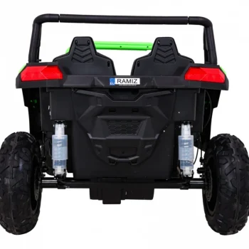 Snažan Trkaći Atv Buggy Za 2 Djece Zeleni + Motor Bez četkica + Gume Na Napuhavanje + Audio, Zelena Buggy Na Akumulator 6