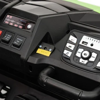 Snažan Trkaći Atv Buggy Za 2 Djece Zeleni + Motor Bez četkica + Gume Na Napuhavanje + Audio, Zelena Buggy Na Akumulator 8