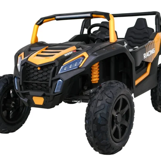 Snažni Trkaći Atv Buggy Za 2 Djece Zlatni + Motor Bez četkica + Gume Na Napuhavanje + Audio Led Buggy Na Akumulator 1
