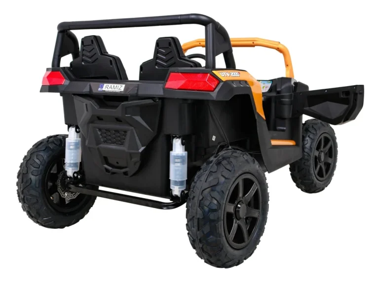 Snažni Trkaći Atv Buggy Za 2 Djece Zlatni + Motor Bez četkica + Gume Na Napuhavanje + Audio Led Buggy Na Akumulator 11