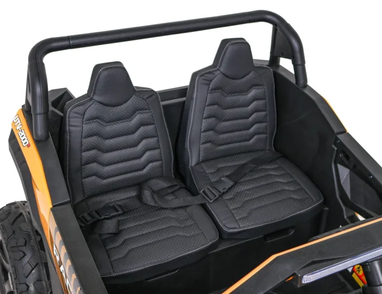 Snažni Trkaći Atv Buggy Za 2 Djece Zlatni + Motor Bez četkica + Gume Na Napuhavanje + Audio Led Buggy Na Akumulator 13