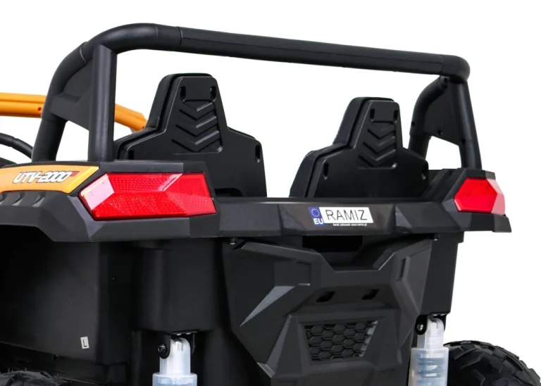 Snažni Trkaći Atv Buggy Za 2 Djece Zlatni + Motor Bez četkica + Gume Na Napuhavanje + Audio Led Buggy Na Akumulator 14