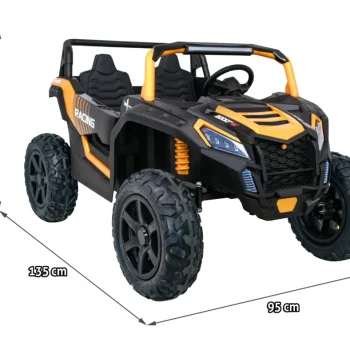 Snažni Trkaći Atv Buggy Za 2 Djece Zlatni + Motor Bez četkica + Gume Na Napuhavanje + Audio Led Buggy Na Akumulator 2
