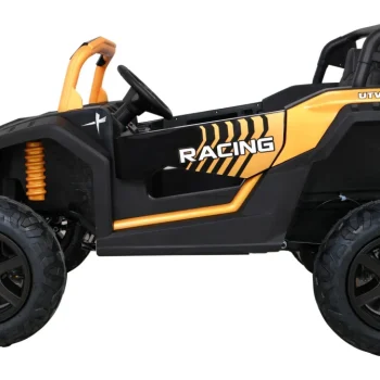 Snažni Trkaći Atv Buggy Za 2 Djece Zlatni + Motor Bez četkica + Gume Na Napuhavanje + Audio Led Buggy Na Akumulator 4