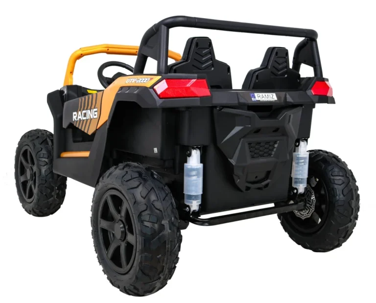 Snažni Trkaći Atv Buggy Za 2 Djece Zlatni + Motor Bez četkica + Gume Na Napuhavanje + Audio Led Buggy Na Akumulator 5