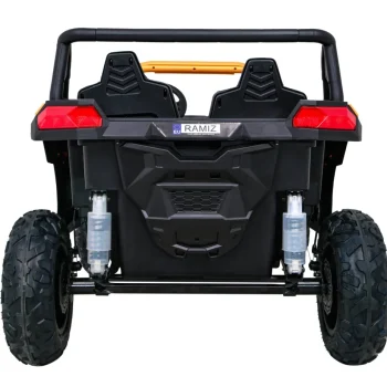 Snažni Trkaći Atv Buggy Za 2 Djece Zlatni + Motor Bez četkica + Gume Na Napuhavanje + Audio Led Buggy Na Akumulator 6