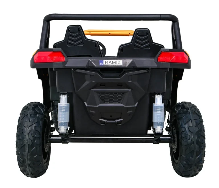 Snažni Trkaći Atv Buggy Za 2 Djece Zlatni + Motor Bez četkica + Gume Na Napuhavanje + Audio Led Buggy Na Akumulator 6