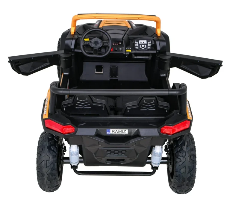 Snažni Trkaći Atv Buggy Za 2 Djece Zlatni + Motor Bez četkica + Gume Na Napuhavanje + Audio Led Buggy Na Akumulator 7