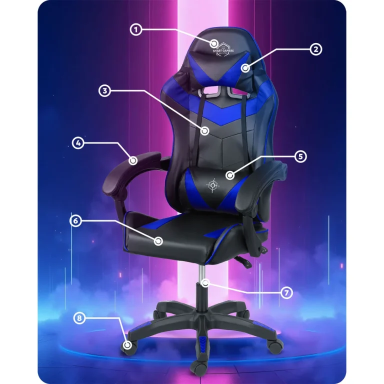 Sofotel Draknor Gamerska Stolica Crno Plava 12