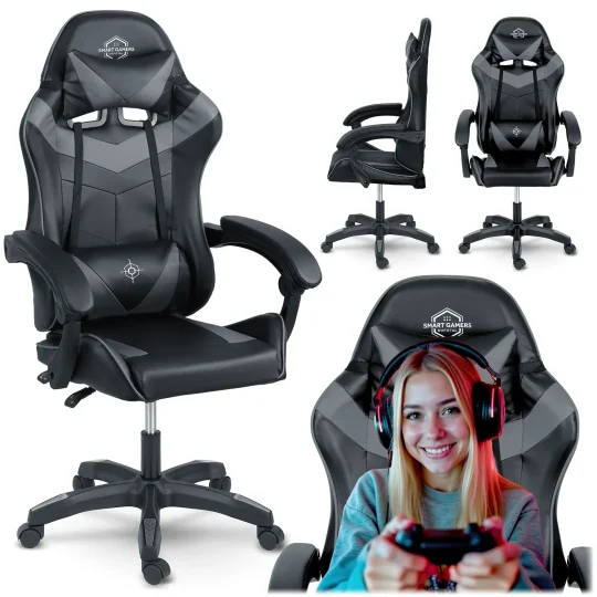 Sofotel Draknor Gamerska Stolica Crno Siva 1