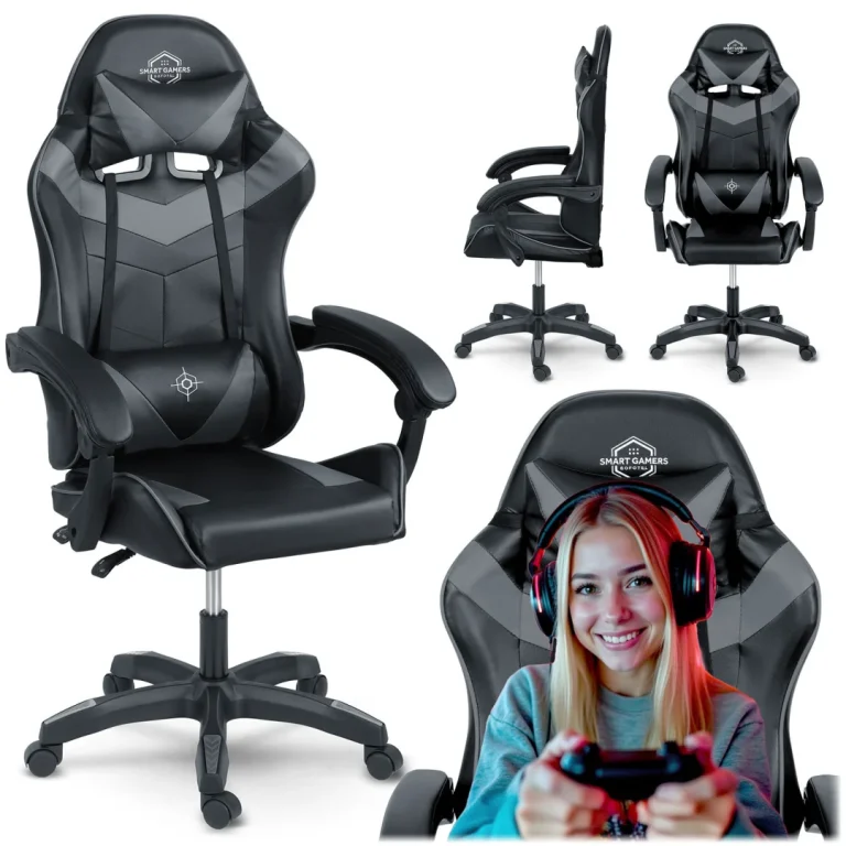 Sofotel Draknor Gamerska Stolica Crno Siva 1