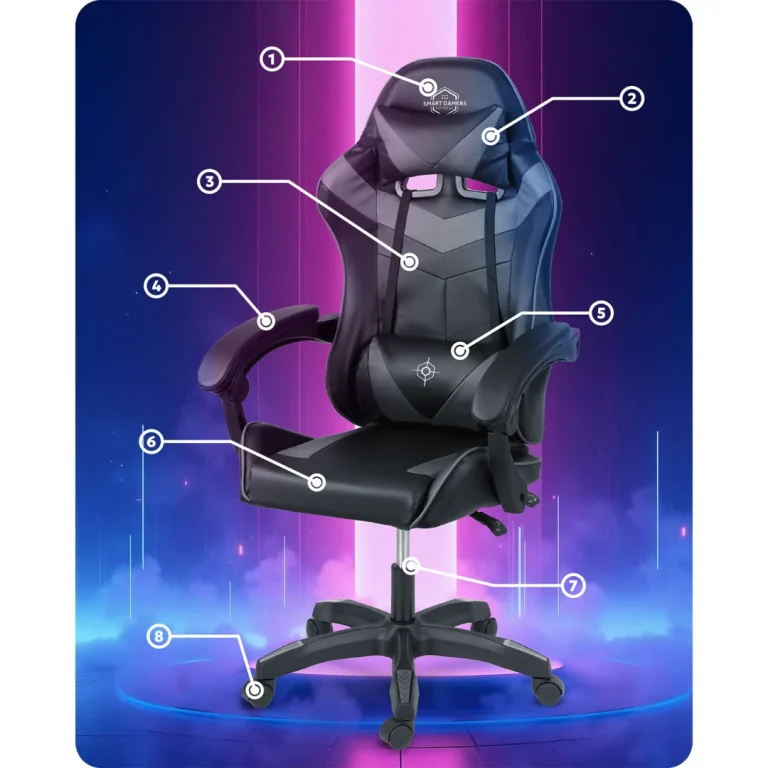 Sofotel Draknor Gamerska Stolica Crno Siva 13
