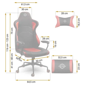 Sofotel Katarina Gamerska Stolica Crvena 2590 11