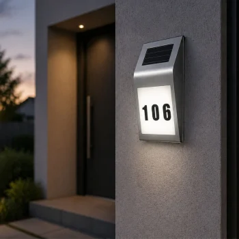 Solarna Led Lampa S Osvijetljenim Kućnim Brojem, Ip65 2