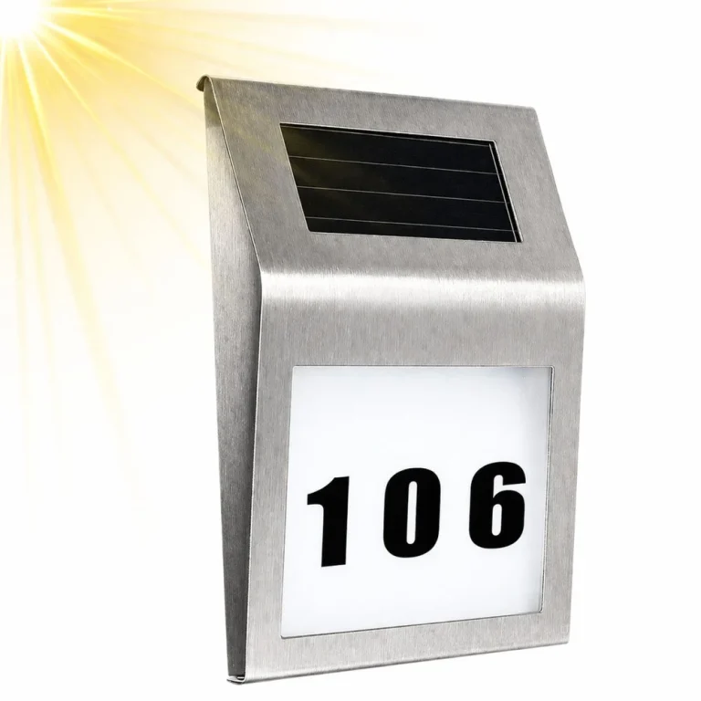Solarna Led Lampa S Osvijetljenim Kućnim Brojem, Ip65 3