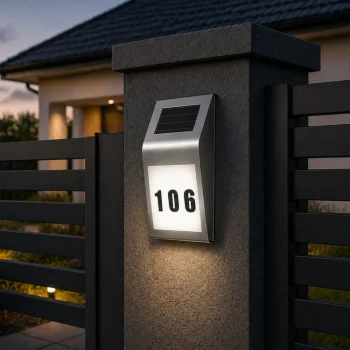 Solarna Led Lampa S Osvijetljenim Kućnim Brojem, Ip65 4
