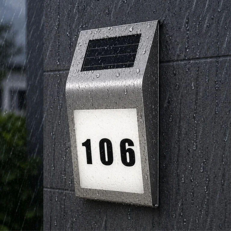 Solarna Led Lampa S Osvijetljenim Kućnim Brojem, Ip65 5
