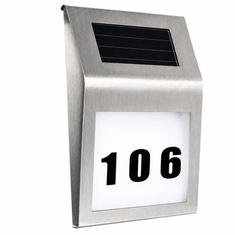 Solarna Led Lampa S Osvijetljenim Kućnim Brojem, Ip65 6