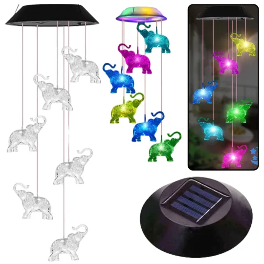 Solarna Vrtna Led Svjetla Slonovi 70 Cm 1