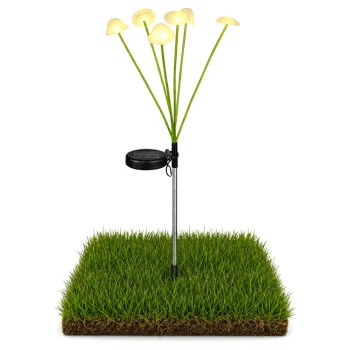Solarna Vrtna Lampa Gljive, Toplo Led Svjetlo 70 Cm 6