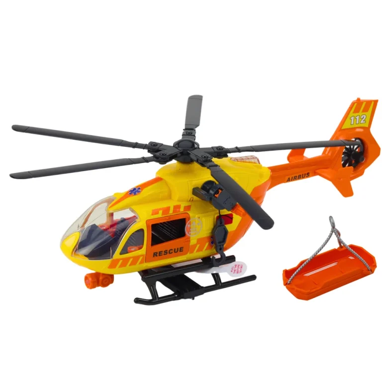Spašilački Helikopter S Kukom I Nosilima, Svjetla I Zvukovi, Narančasti, 1:12 2