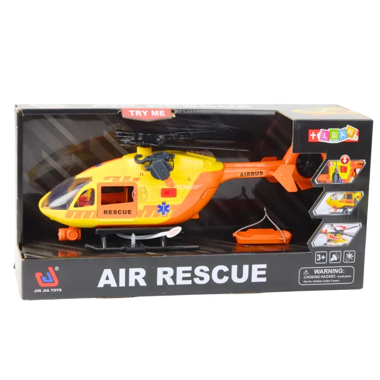 Spašilački Helikopter S Kukom I Nosilima, Svjetla I Zvukovi, Narančasti, 1:12 4