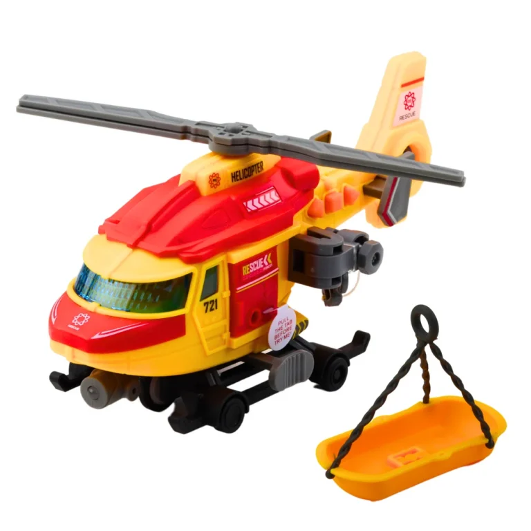 Spasilački Helikopter S Nosilima I Vitlom, Svjetla I Zvuk, 20 Cm 4
