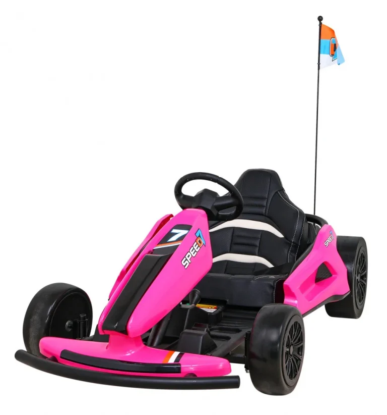 Speed 7 Drift King Go Kart Na Akumulator, Ružičasti Auto Na Akumulator 1