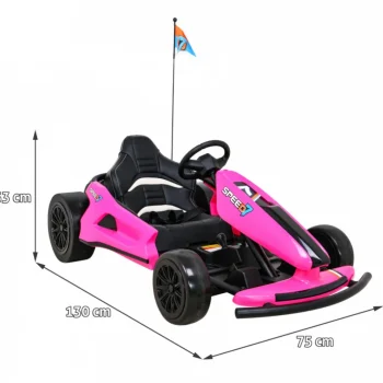 Speed 7 Drift King Go Kart Na Akumulator, Ružičasti Auto Na Akumulator 2