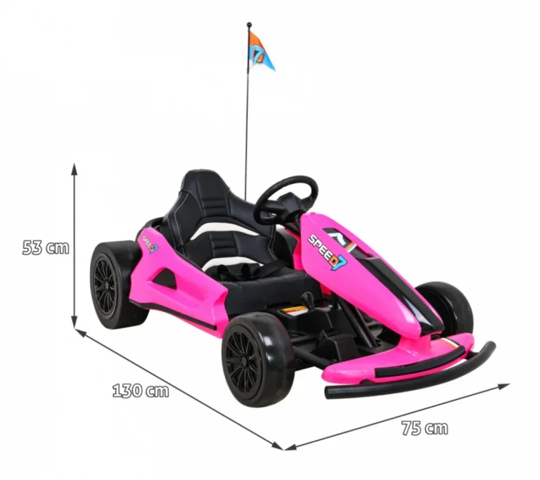 Speed 7 Drift King Go Kart Na Akumulator, Ružičasti Auto Na Akumulator 2