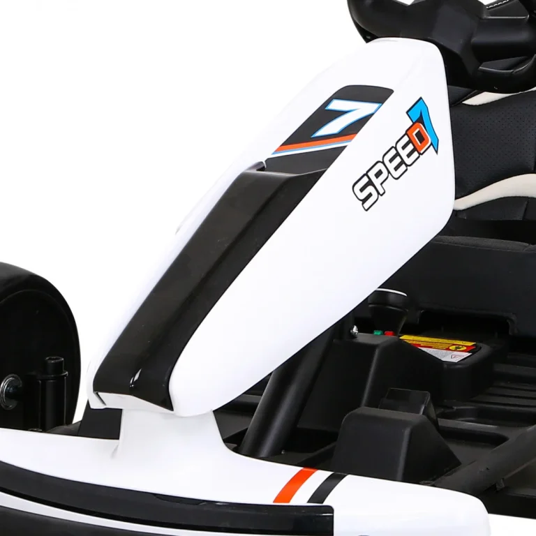 Speed ​​​​7 Drift King Dječji Go Kart Na Baterije, Bijeli + Drift Funkcija + Sportsko, Bijela Auto Na Akumulator 10