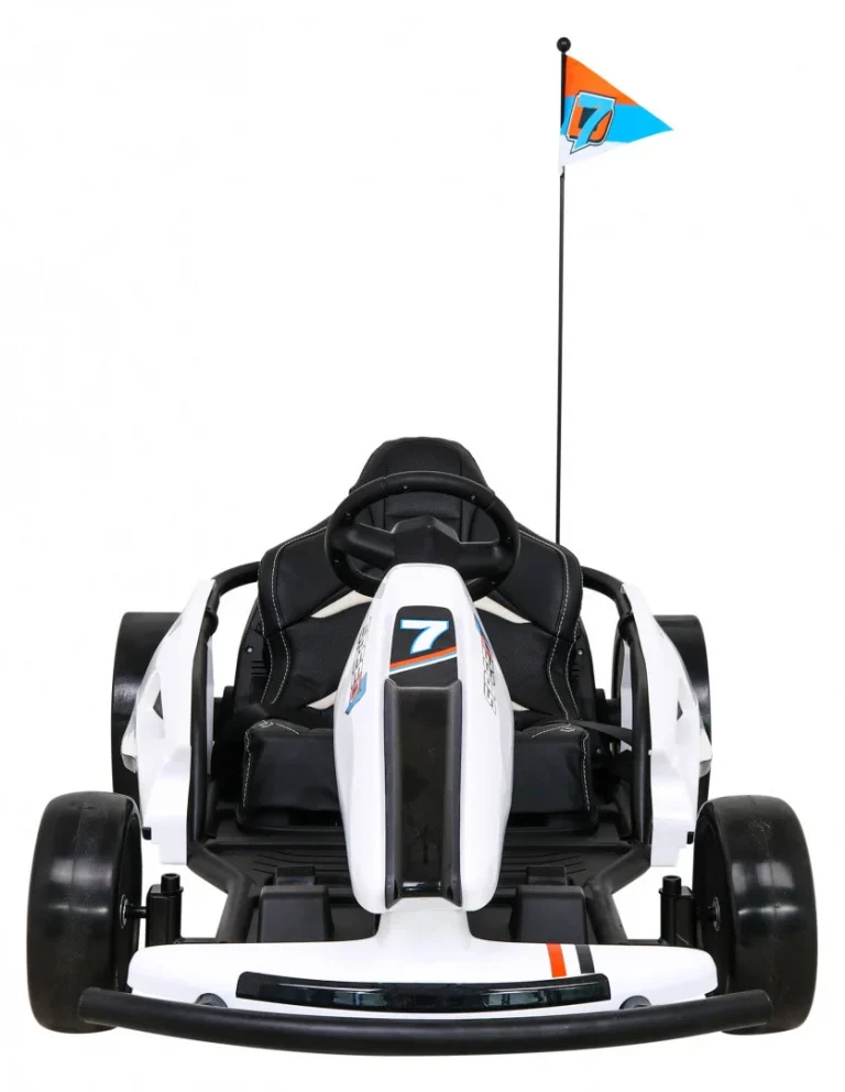 Speed ​​​​7 Drift King Dječji Go Kart Na Baterije, Bijeli + Drift Funkcija + Sportsko, Bijela Auto Na Akumulator 3