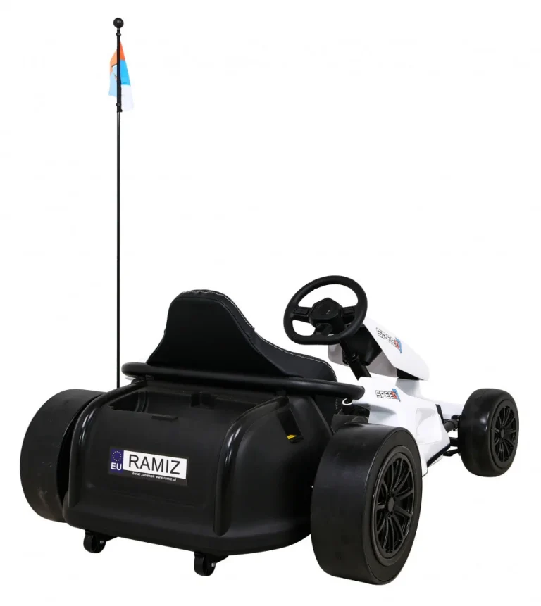Speed ​​​​7 Drift King Dječji Go Kart Na Baterije, Bijeli + Drift Funkcija + Sportsko, Bijela Auto Na Akumulator 8