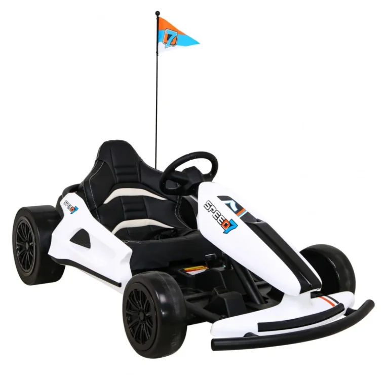 Speed ​​​​7 Drift King Dječji Go Kart Na Baterije, Bijeli + Drift Funkcija + Sportsko, Bijela Auto Na Akumulator 9