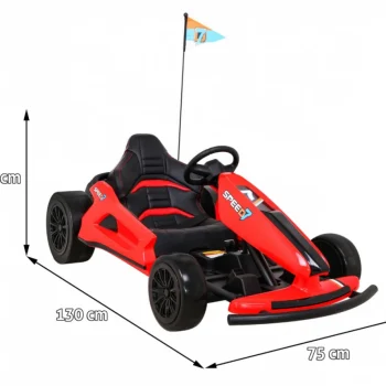 Speed ​​​​7 Drift King Dječji Karting Na Baterije, Crveni + Drift Funkcija + Sportsko, Crvena Auto Na Akumulator 2