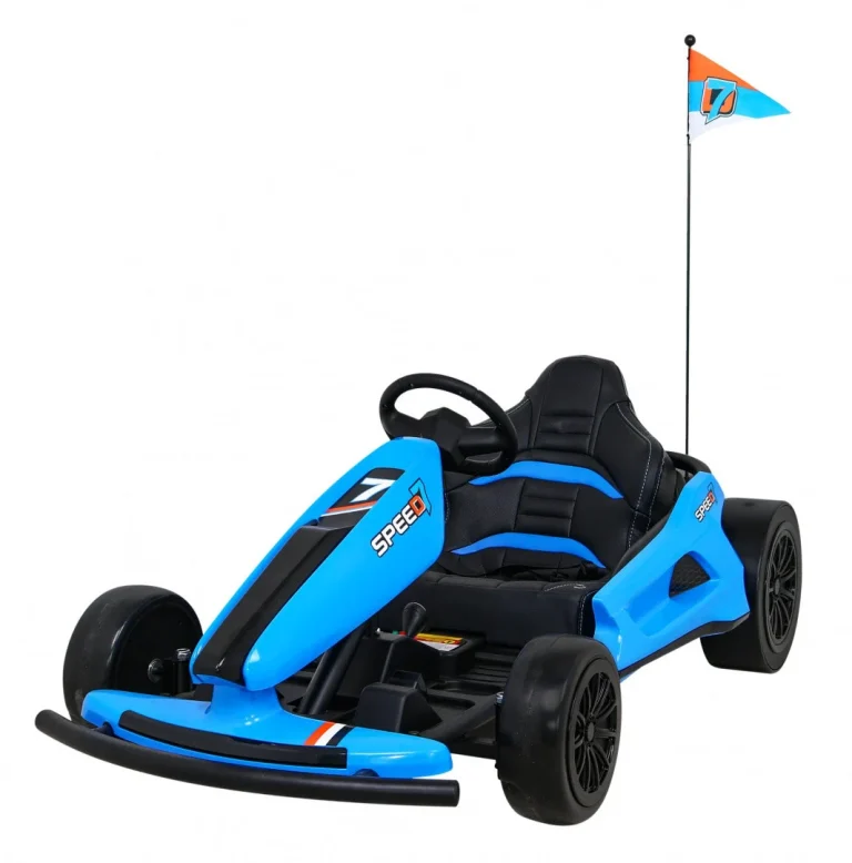 Speed ​​​​7 Drift King Dječji Karting Na Baterije, Plavi + Drift Funkcija + Sportsko Sjedalo, Plava Auto Na Akumulator 1